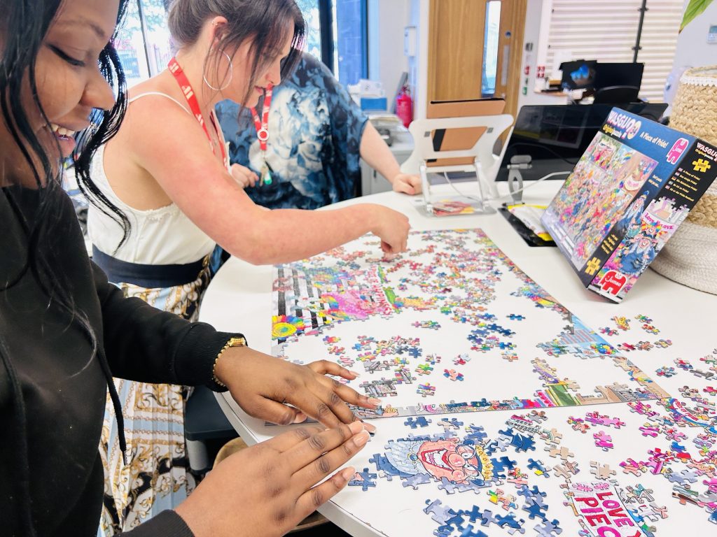 The Power of Puzzles: Promoting Mindfulness, Team Building & Screen Breaks at 54