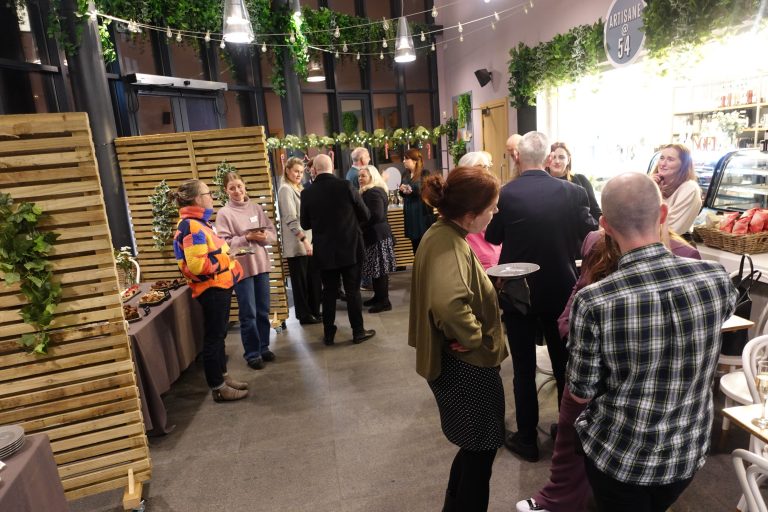 People Networking in an event space in Liverpool 